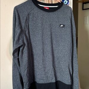Nike Charcoal and Black Crewneck